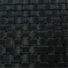 Tessuto nero della mobilia del PVC, tessuto di maglia rivestito del poliestere del vinile all'aperto fornitore